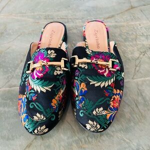 Chevell Floral Satin Slides